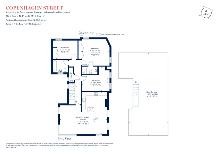 Floorplan 1 for Copenhagen Street London N1
