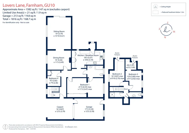 Floorplan 1 for Lovers Lane, Farnham, GU10