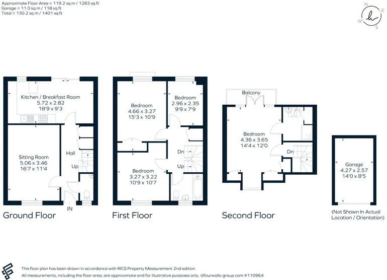 Floorplan 1 for Hunloke Way, Malmesbury, SN16