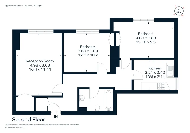 Floorplan 1 for Hillfield Avenue London N8