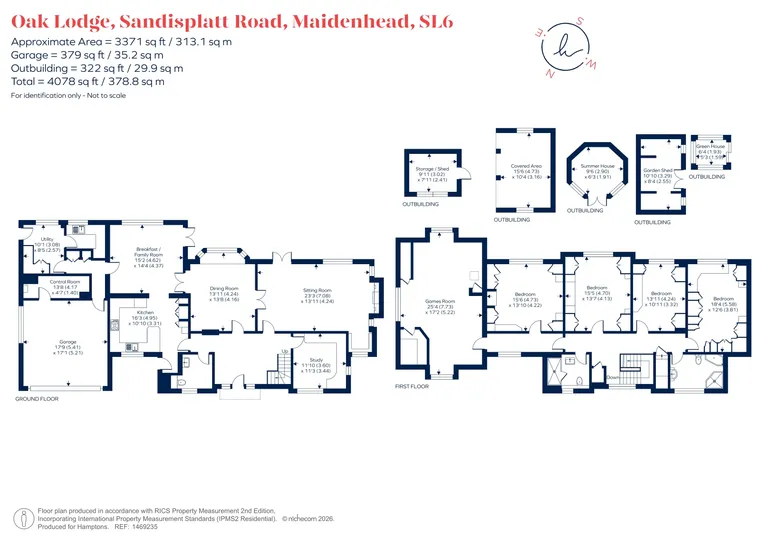 Floorplan 1 for Sandisplatt Road, Maidenhead, SL6