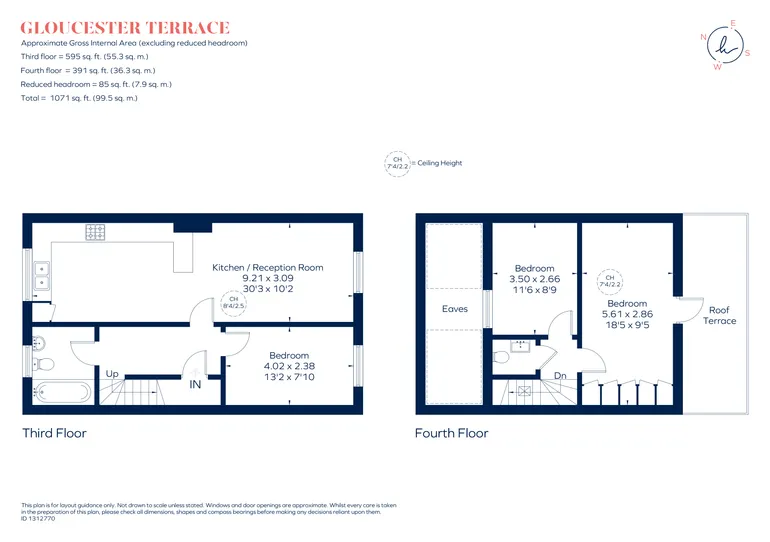 Floorplan 1 for Gloucester Terrace, London, W2