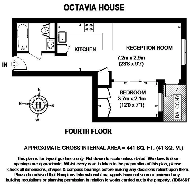 Floorplan 1 for Octavia House Imperial Wharf Townmead Road London SW6