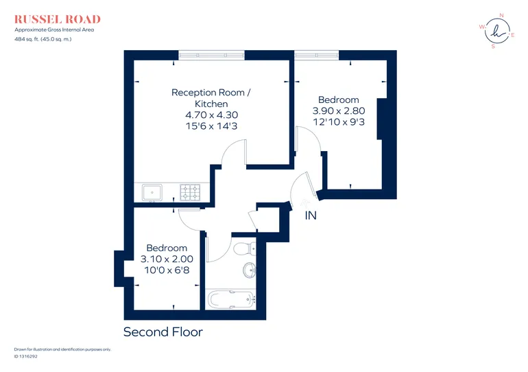 Floorplan 1 for Russell Road London W14