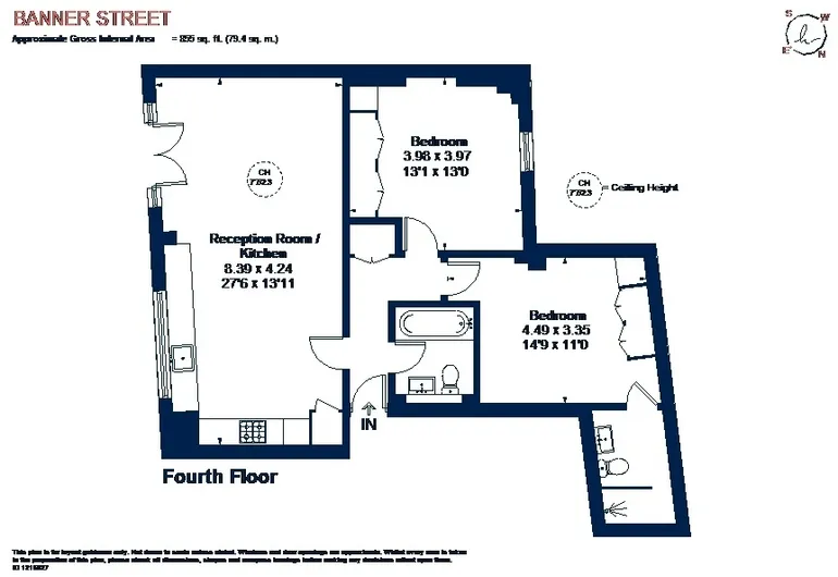 Floorplan 1 for Banner Street London EC1Y