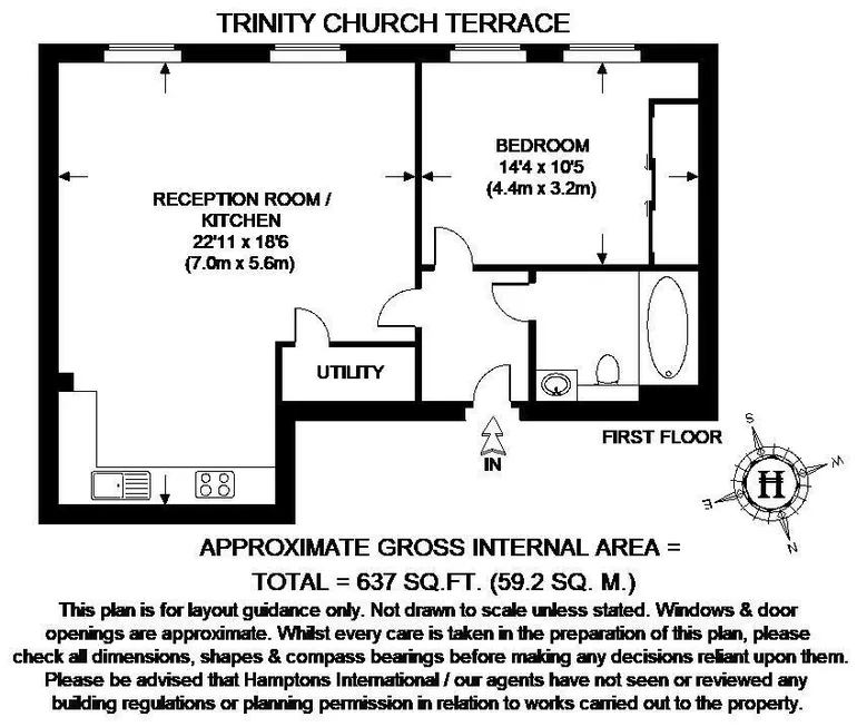 Floorplan 1 for Trinity Street, London, SE1