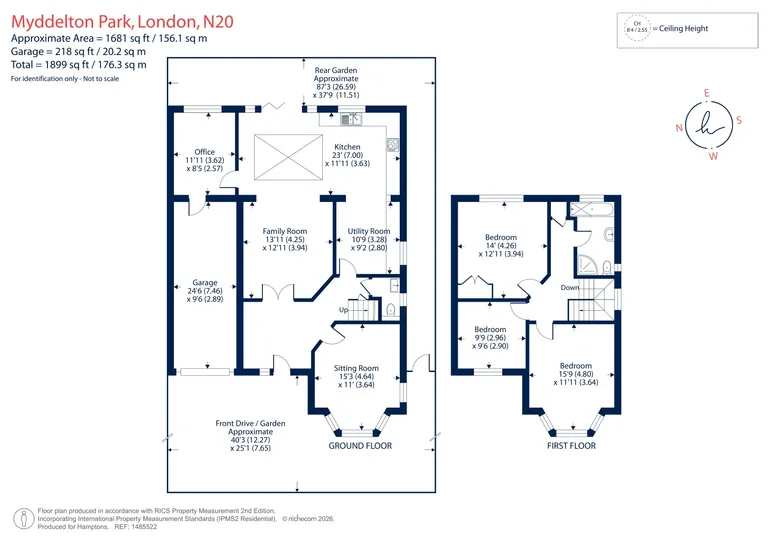 Floorplan 1 for Myddelton Park, Whetstone, N20