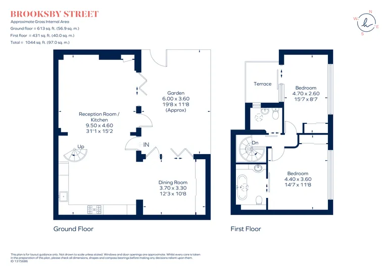 Floorplan 1 for Brooksby Street, London, N1