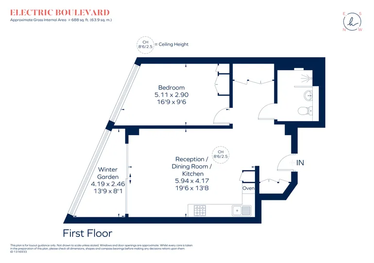 Floorplan 1 for Electric Boulevard London SW11