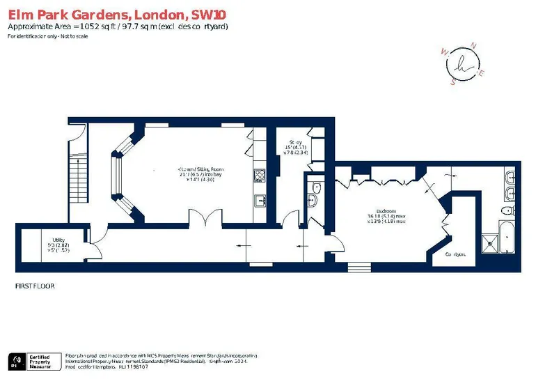 Floorplan 1 for Elm Park Gardens London SW10