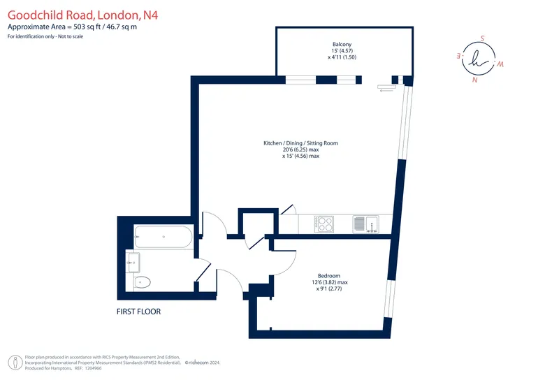 Floorplan 1 for Goodchild Road London N4
