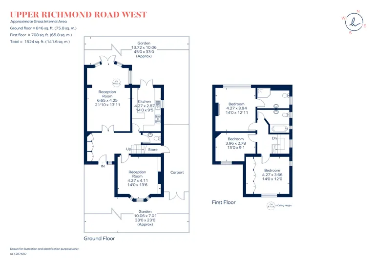 Floorplan 1 for Upper Richmond Road West Richmond TW10