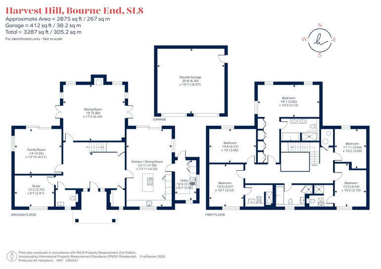 Floorplan 1 for Harvest Hill Bourne End SL8
