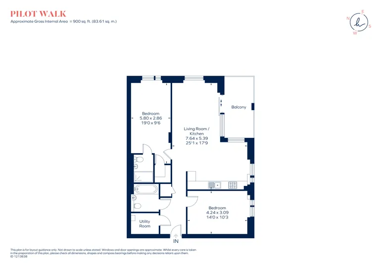 Floorplan 1 for Pilot Walk, London, SE10