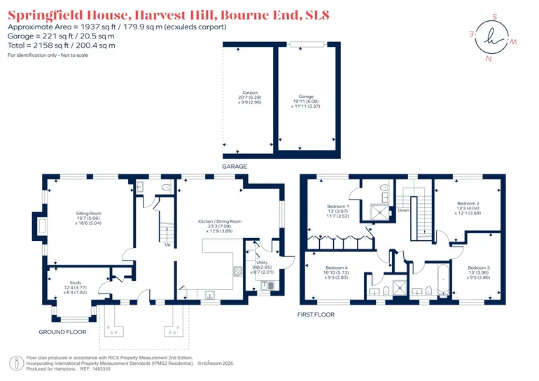 Floorplan 1 for Harvest Hill Bourne End SL8