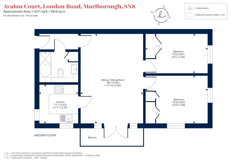 Floorplan 1 for London Road, Marlborough, SN8