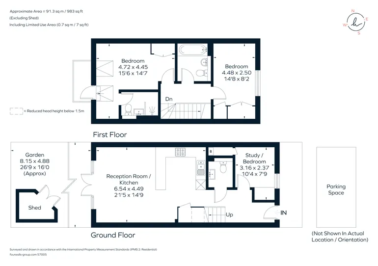 Floorplan 1 for Falmouth Walk, London, SW15