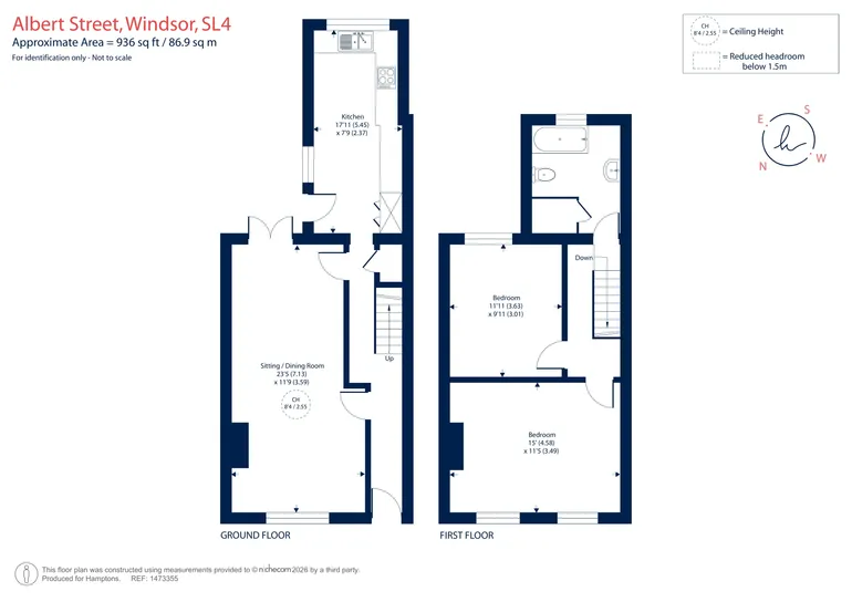 Floorplan 1 for Albert Street, Windsor, SL4