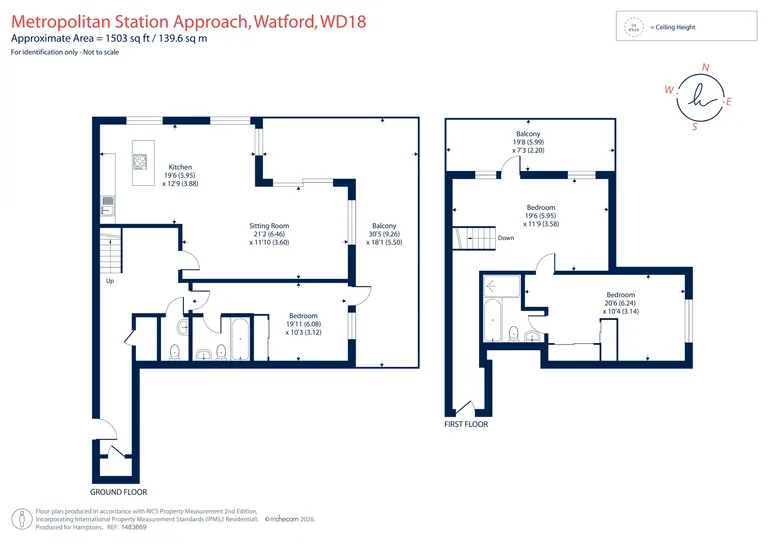 Floorplan 1 for Metropolitan Station Approach, Watford, WD18