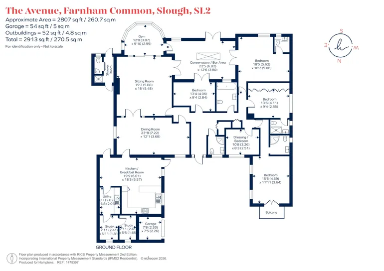 Floorplan 1 for The Avenue, Farnham Common, SL2