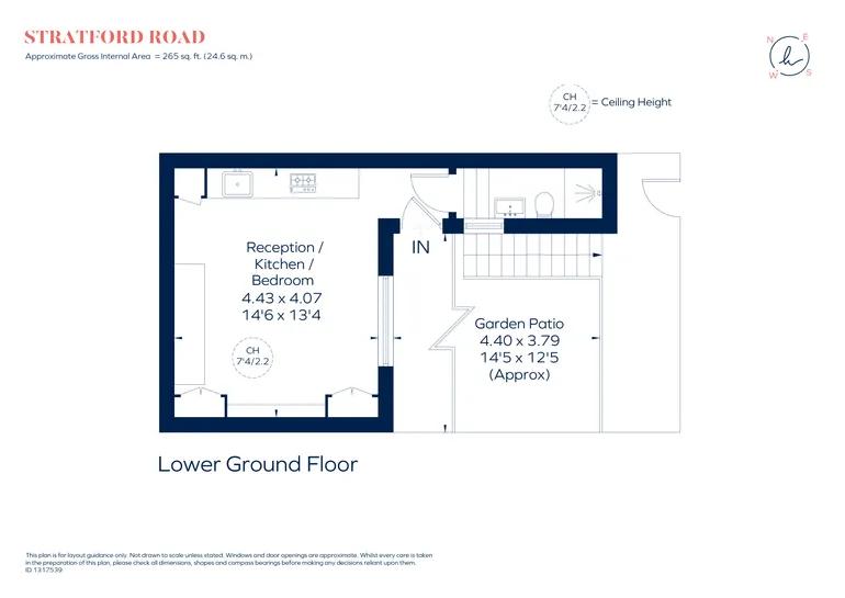 Floorplan 1 for Stratford Road London W8