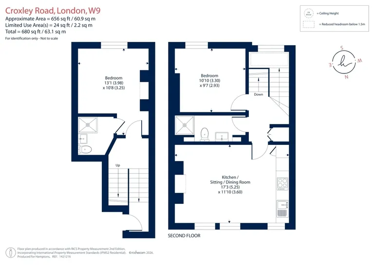 Floorplan 1 for Croxley Road London W9