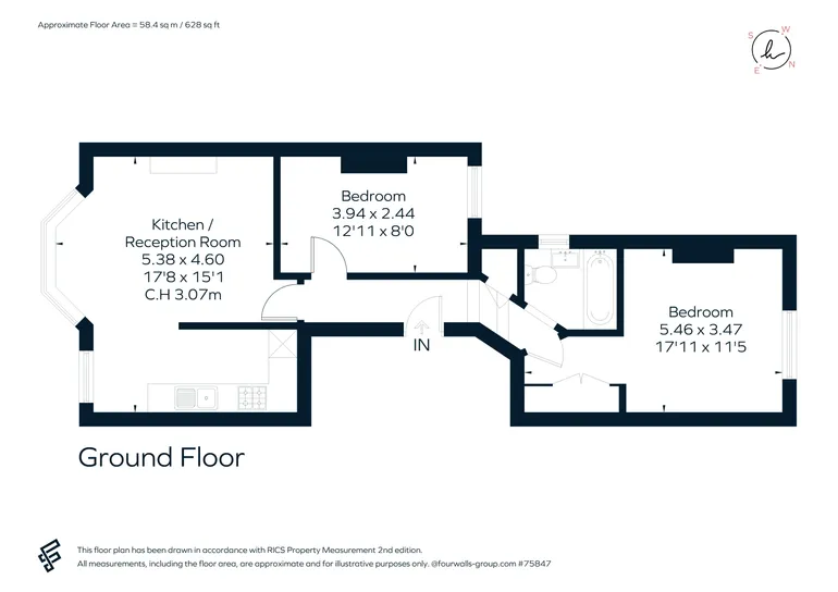 Floorplan 1 for Saltram Crescent London W9