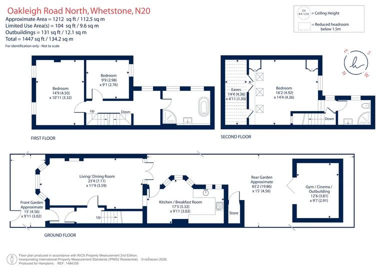 Floorplan 1 for Oakleigh Road North, Whetstone, N20