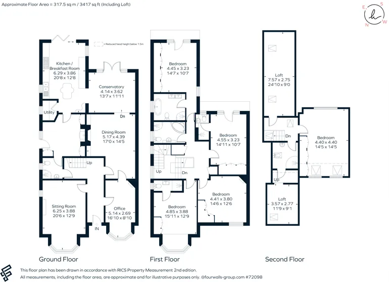 Floorplan 1 for Lathbury Road Oxford OX2