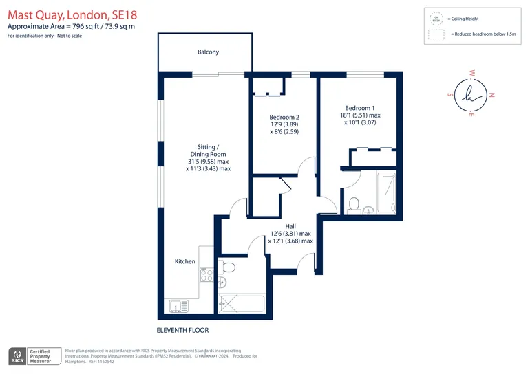 Floorplan 1 for Mast Quay London SE18