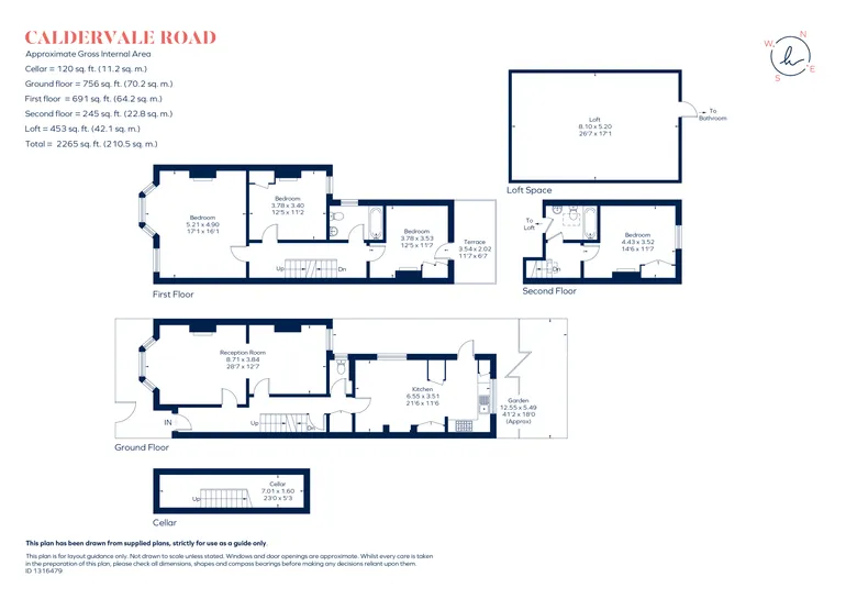 Floorplan 1 for Caldervale Road, London, SW4