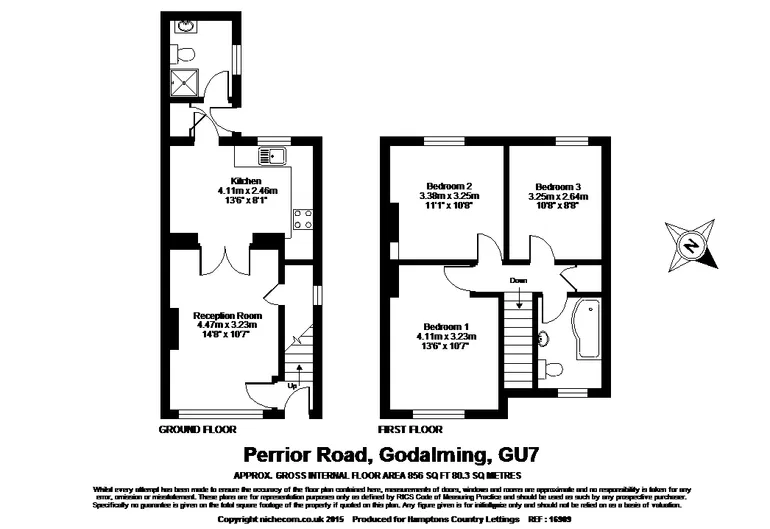 Floorplan 1 for Perrior Road Godalming GU7