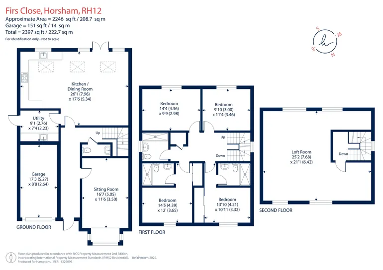 Floorplan 1 for Firs Close, Horsham, RH12