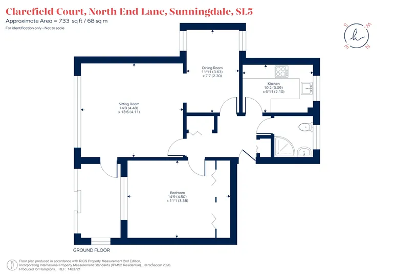 Floorplan 1 for North End Lane, Sunningdale, SL5
