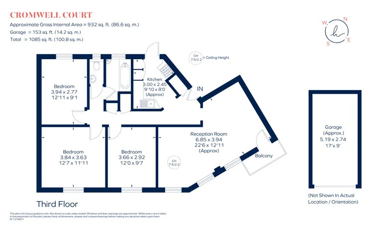 Floorplan 1 for Kingston Hill, Kingston Upon Thames, KT2