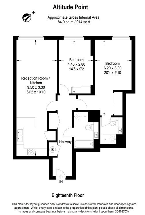 Altitude Point, 71 Alie Street, London, E1 floorplan