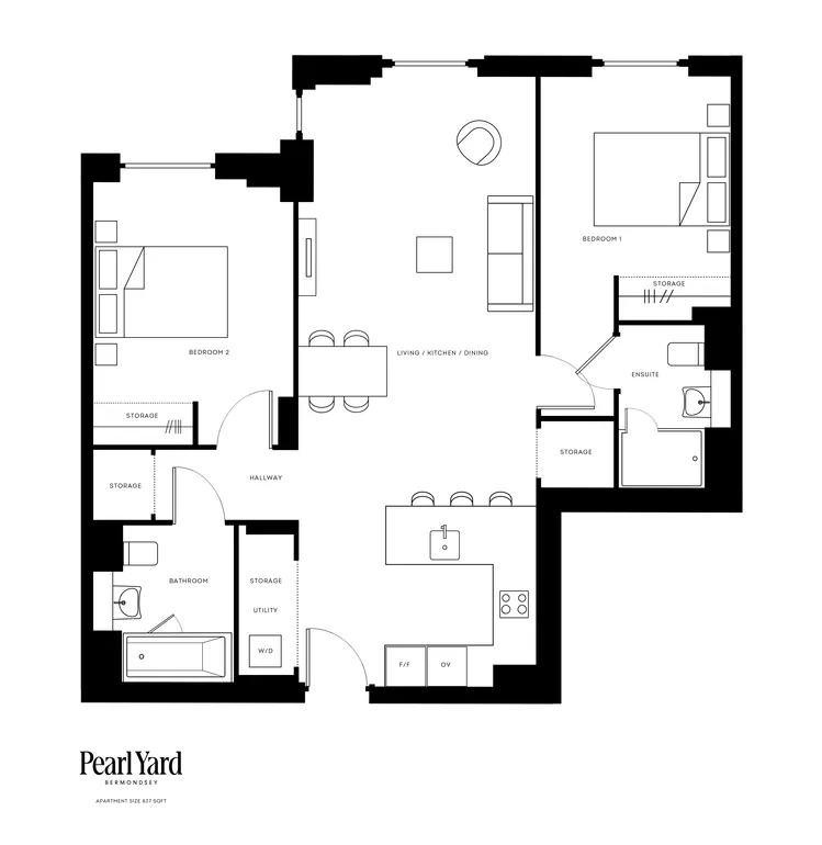 Floorplan 1 for Biscuit Walk Bermondsey SE16