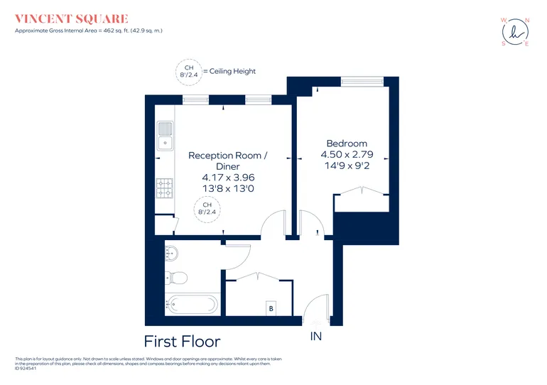 Floorplan 1 for Vincent Square Westminster SW1P