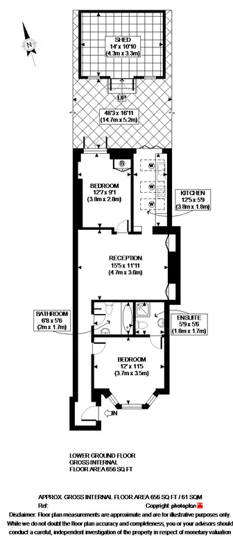 Floorplan 1 for Shirland Road Maida Vale W9