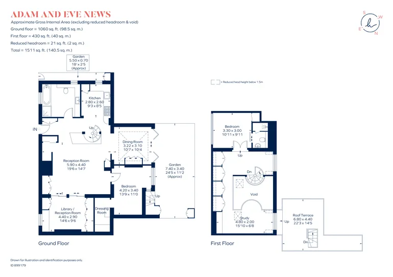 Floorplan 1 for Adam  Eve Mews London W8
