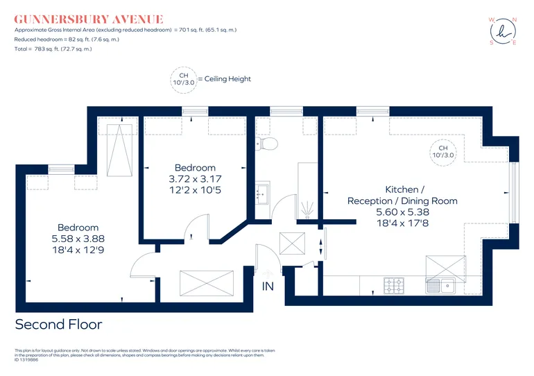 Floorplan 1 for Gunnersbury Avenue, Ealing, W5