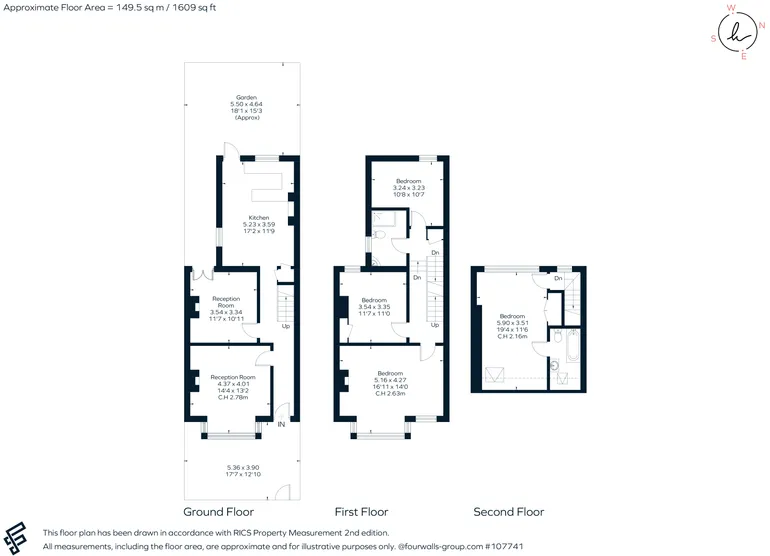 Floorplan 1 for Compton Crescent, London, W4