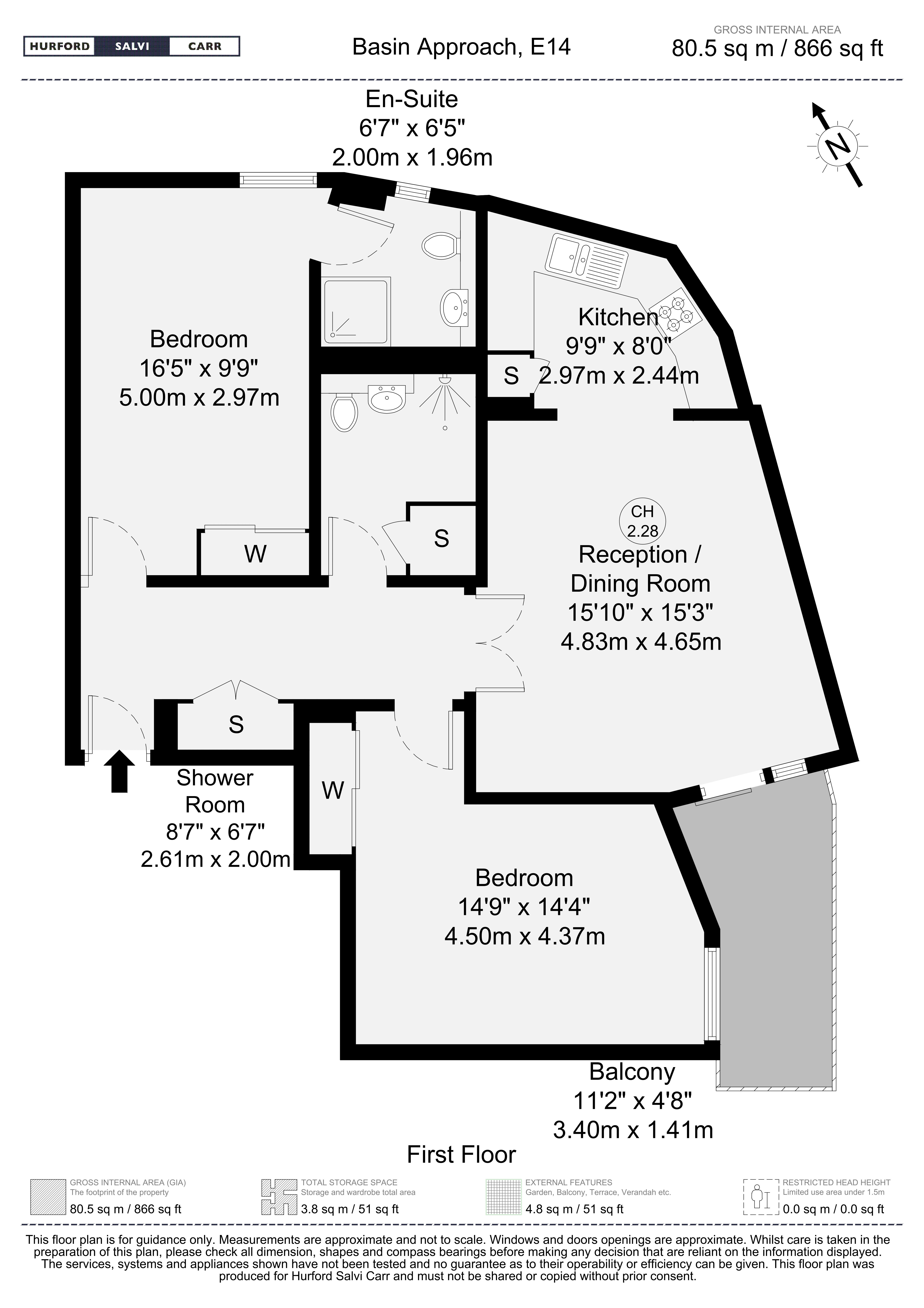 Basin Approach, London, E14 floorplan