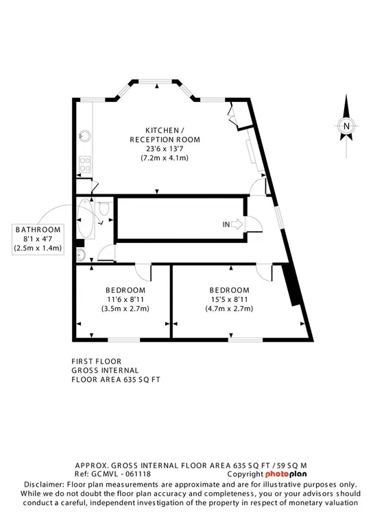 Floorplan 1 for Hormead Road London W9