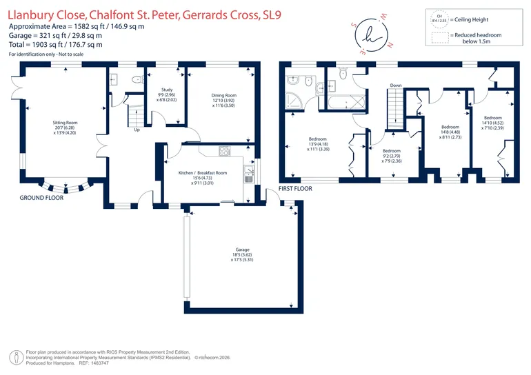 Floorplan 1 for Llanbury Close, Gerrards Cross, SL9