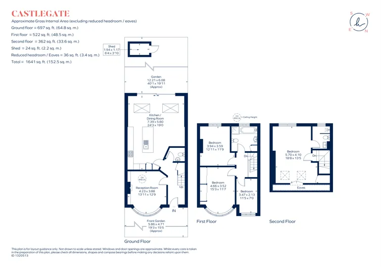Floorplan 1 for Castlegate, Richmond, TW9