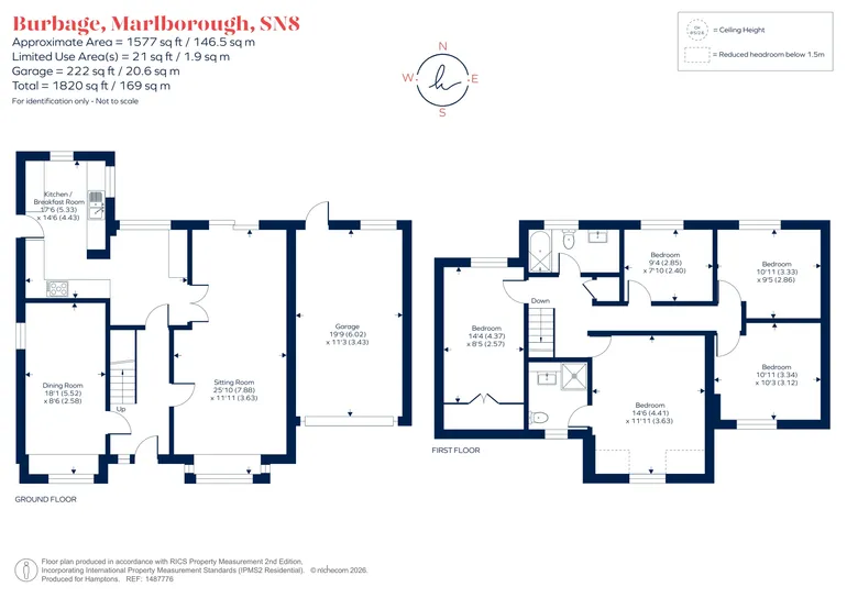 Floorplan 1 for Ailesbury Way, Burbage, SN8