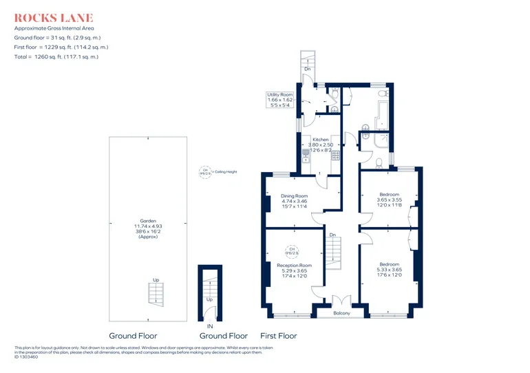 Floorplan 1 for Rocks Lane London SW13