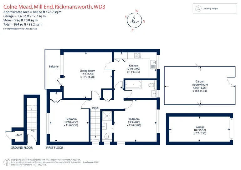 Floorplan 1 for Colne Mead, Rickmansworth, WD3
