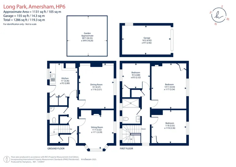 Floorplan 1 for Long Park, Amersham, HP6